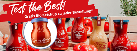 Gratis Bio Ketchup zu jeder Bestellung*