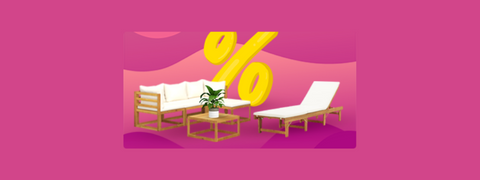 Sichere dir 10 % Rabatt auf Sonnenliegen beim Kauf eines Gartenmöbel-Sets