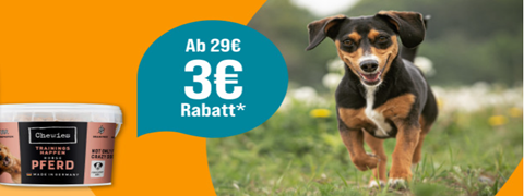 3€ Preisvorteil auf Hundefutter-Leckerlis bei Zooroyal! Jetzt sparen