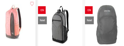 Spare 15% auf spezielle Rucksack-Modelle bei PAGRO: preiswert shoppen