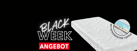 BlackWeek|MatratzenConcord|50% Rabatt auf Schaumtopper!